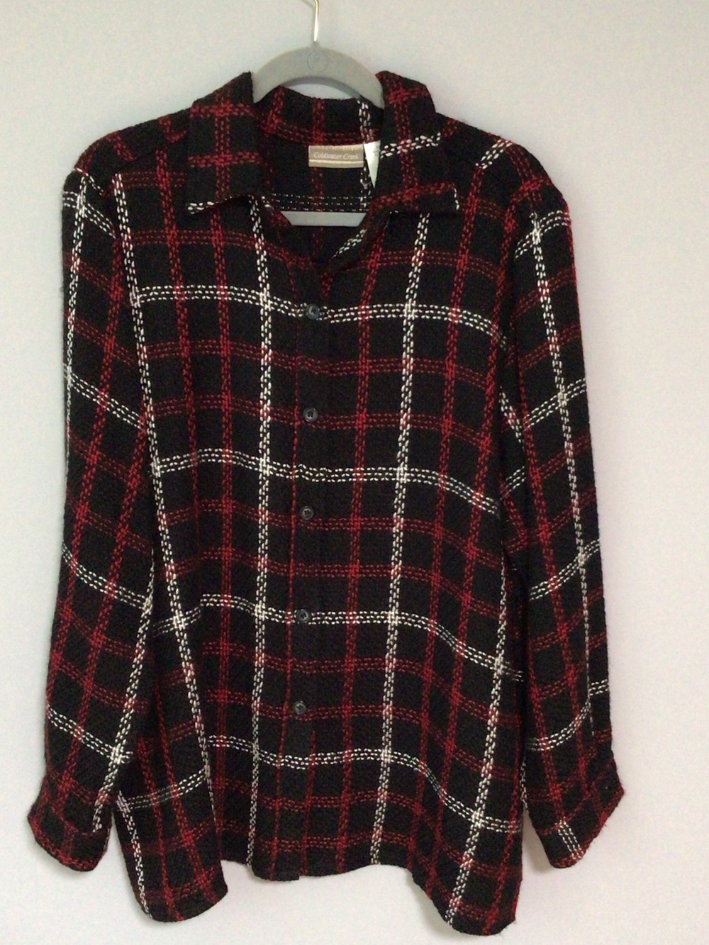 Coldwater Creek Made in USA woven Plaid Tunic Length 1X